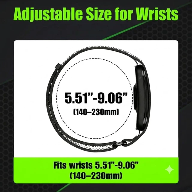Alt view image 7 of 7 - Elastic Nylon Strap Compatible for Garmin Cirqa Smart Band Breathable Sport Replacement Bands with Quick Adjust System for Men Women,Adjustable Wristband Accessories for Gym Running