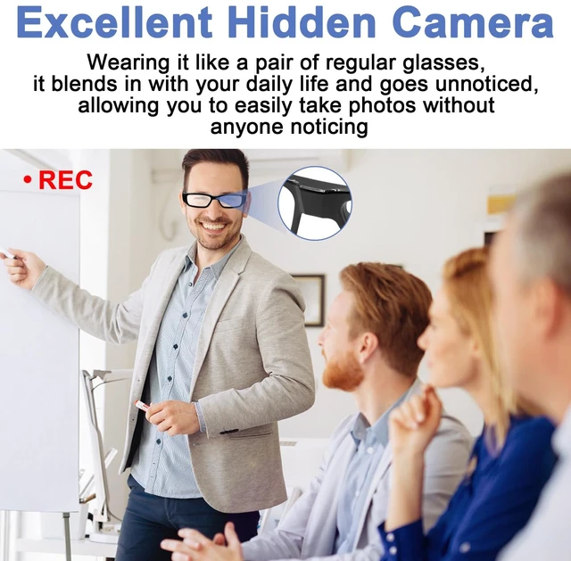 Alt view image 4 of 7 - Glasses Camera Wearable Men Women Outdoor Sport Action Camera Glasses Video Recording Glasses 1080P HD Motorcycle Riding Portable Smart Glasses for Cycling, Training, Driving, Hiking, Hunting, Fishing