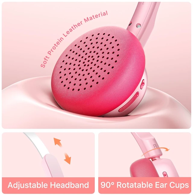Alt view image 3 of 7 - R1 Retro Wireless Bluetooth Headphones, 60H Playtime, Comfortable Fit