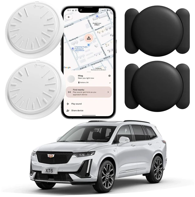 Main image of GPS Tracker for Vehicles Real-Time Mini Tracker Device for Vehicles, No Monthly Fee Subscription No SIM Card Required(Available for Android and iOS) 2 Pack