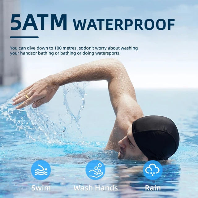Alt view image 7 of 7 - Smart Ring Men Women, Sleep Monitor&Skin Temperature(Gold, 10) No Subscription Smart Ring with 5ATM Waterproof, Screen-Free Comfort, QRing App, Gesture Control, Cycle Tracking