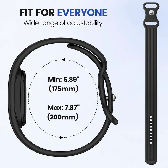 Alt view image 6 of 7 - 4 Pack Active Band Compatible with Google Fitbit Air Band Soft Silicone Replacement Sport Strap for Fitbit Air Band for Women Men