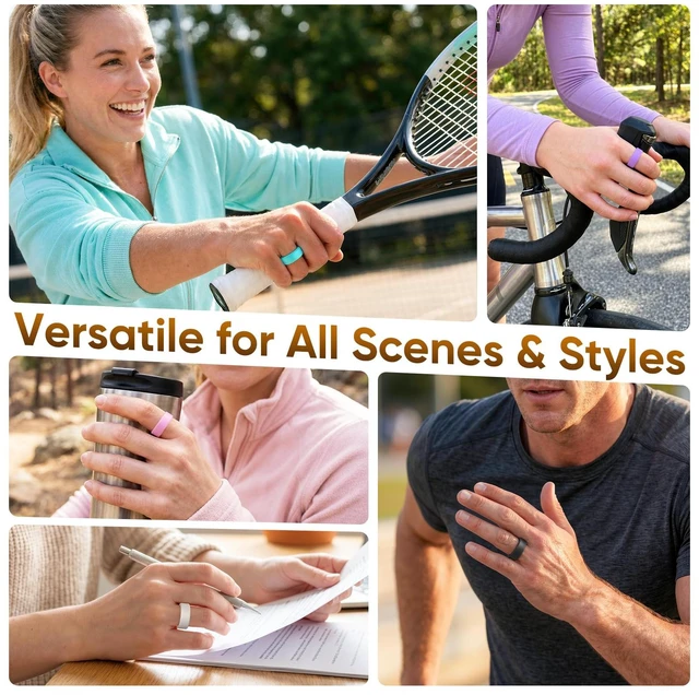 Alt view image 6 of 7 - 15 Pack Silicone Ring Cover Compatible with Oura Ring 4/Gen 3 Ultra-Thin Silicone Cover, Anti-Scratch Protection, Compatible with Samsung Galaxy Ring, Ultrahuman Ring AIR & RingConn
