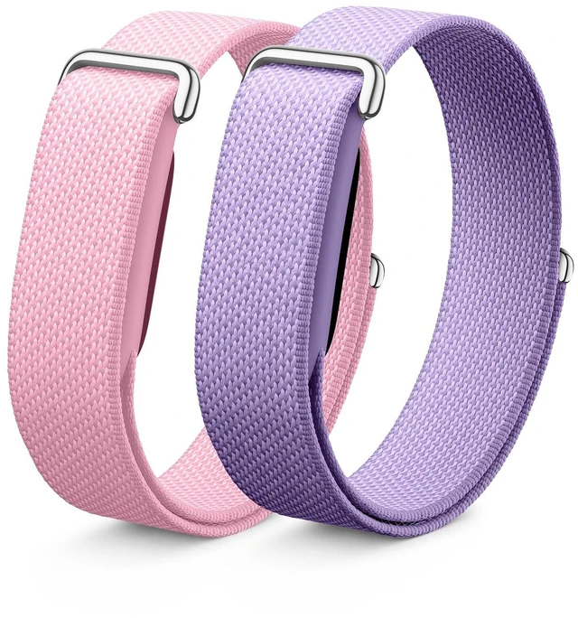 Main image of 2 Pack Nylon Sport Bands Compatible with Google Fitbit Air Band Soft Breathable Micro-Adjustable Performance Loop Band Replacement Wristbands for Fitbit Air Tracker