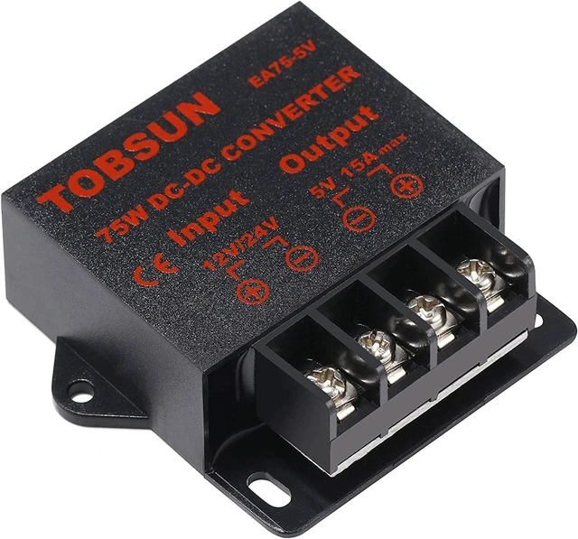 Main image of DC 12V/24V to 5V 15A Step Down Converter - Voltage Regulator Buck Converter Power Supply Transformer