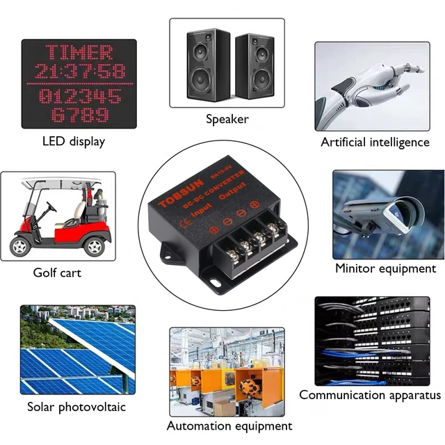 Alt view image 7 of 7 - DC 12V/24V to 5V 15A Step Down Converter - Voltage Regulator Buck Converter Power Supply Transformer