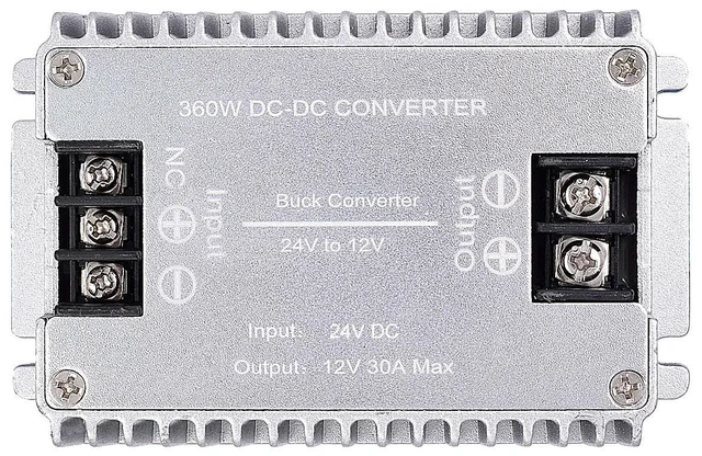 Main image of DC to DC High Efficiency Voltage Converter 24V to 12V 30A 360W Buck Converter DIY Power Supply Step-Down Transformer