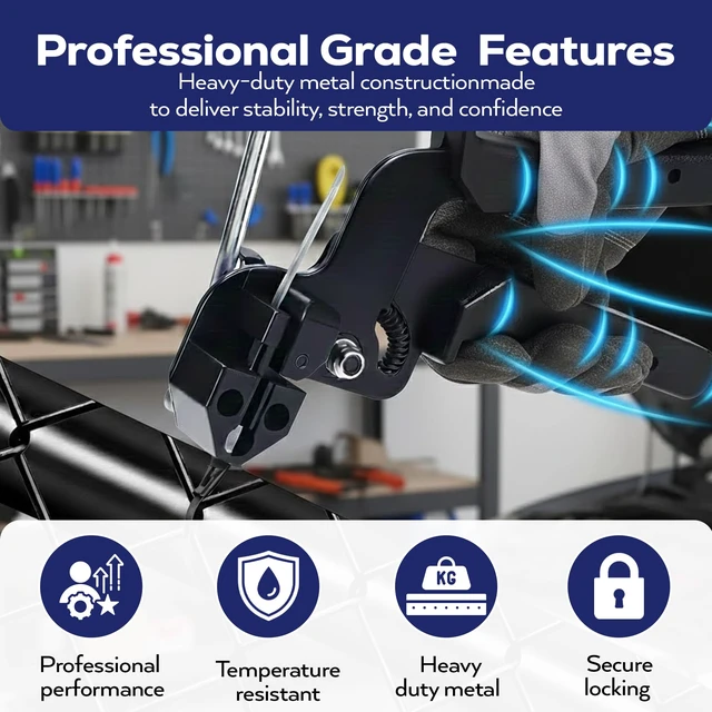 Alt view image 6 of 7 - Stainless Steel Zip Ties Kit, 306 Pack Metal Cable Ties, Black 304 Epoxy Coated, Includes 6", 8" & 11.8" Ties With Plier, Scissor, Pair-Red Gloves, Pair-White Gloves, Bag, 1 Screw Driver