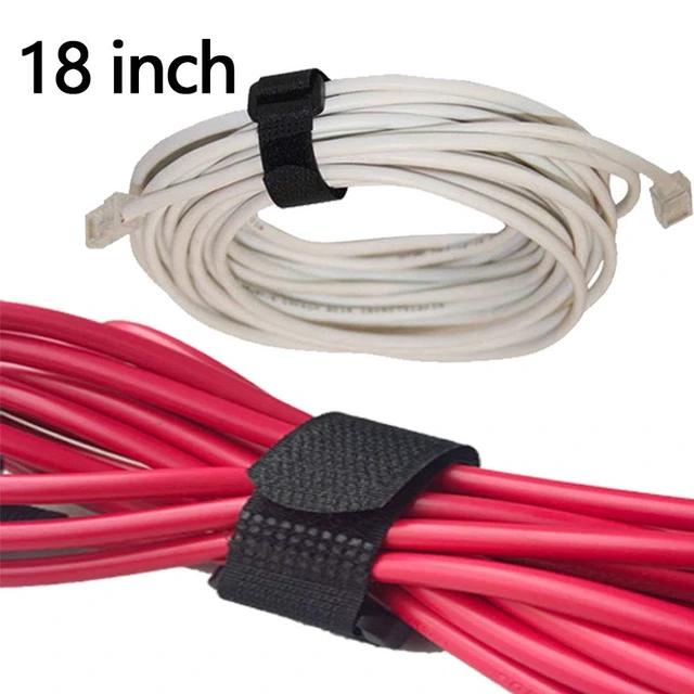 Alt view image 4 of 7 - 16 Pack (36-18) inch Adjustable Hook and Loop Straps Heavy Duty Velcro Securing Cinch Straps for Gear, Lashing Bike Rack,Luggage & Outdoor Use