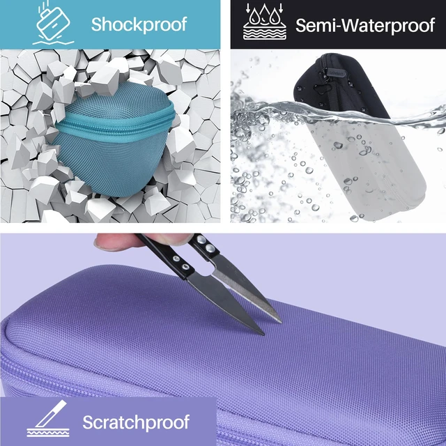 Alt view image 7 of 7 - Hard Case Compatible with Sonos Roam 2 Portable Waterproof Speaker Lightweight & Carry, Dustproof Storage, Travel Friendly, Portable for Daily Use, Green Case