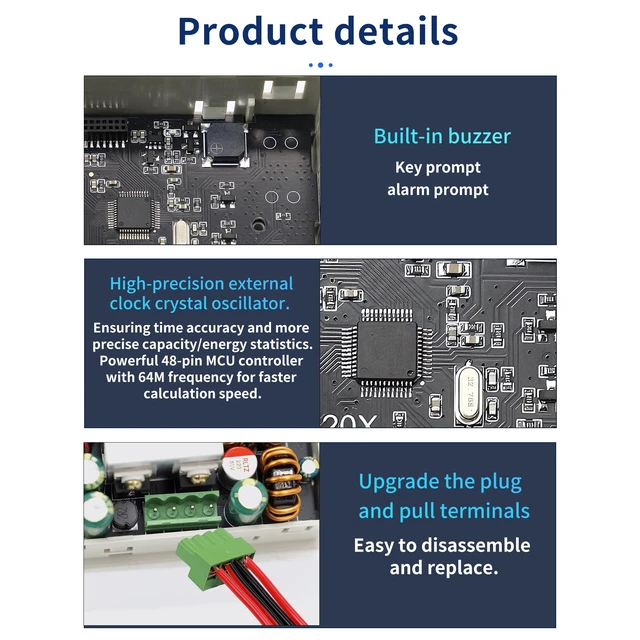 Alt view image 7 of 7 - SK-120X Power Converter Color Display Adjustable 120W DC DC Buck Boost Power Converter CC CV 6-36V to 0-36V 5V 6V 12V 24V Power Module Regulated Laboratory Power Supply