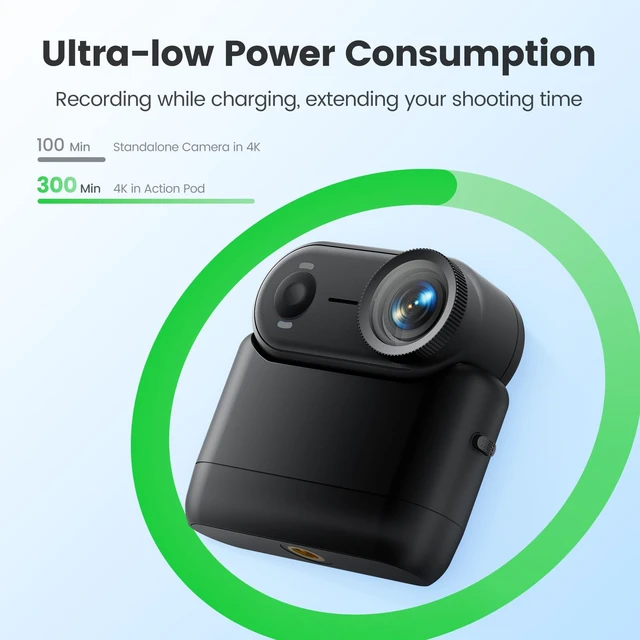 Alt view image 5 of 7 - 4K 30FPS POV Camera, Portable Vlogging Camera with 33FT Waterproof, 64GB Tiny Actioncamera EIS Stabilization, Hands-Free POV Body Cam, 150° Lightweight Thumb Bodycam 5 hr Battery Life, Mount Anywhere