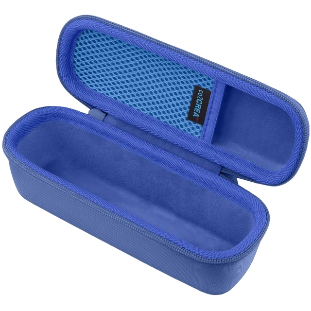 Alt view image 3 of 7 - Hard Case for Anker SoundCore/2/Motion B Outdoor Speaker, Blue Space For Charging Cable, Soft Lining, Durable Zippered Shell, Mesh Pocket, Hard Protective Bag