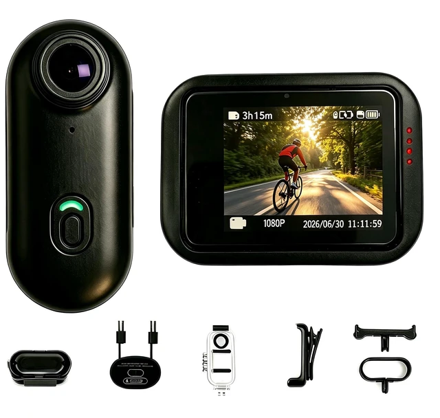 Main image of SP1 1080P Mini POV Body Cameras with Audio and Video Sports Wearable Camera 2" Touch Screen,Magnetic Body, 30M Waterproof, 135° Wide Angle, WiFi Full Mounts for Skiing Cycling Motorcycle Vlog