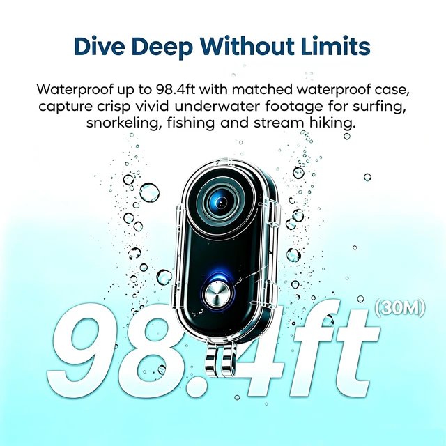 Alt view image 6 of 7 - SP1 1080P Mini POV Body Cameras with Audio and Video Sports Wearable Camera 2" Touch Screen,Magnetic Body, 30M Waterproof, 135° Wide Angle, WiFi Full Mounts for Skiing Cycling Motorcycle Vlog
