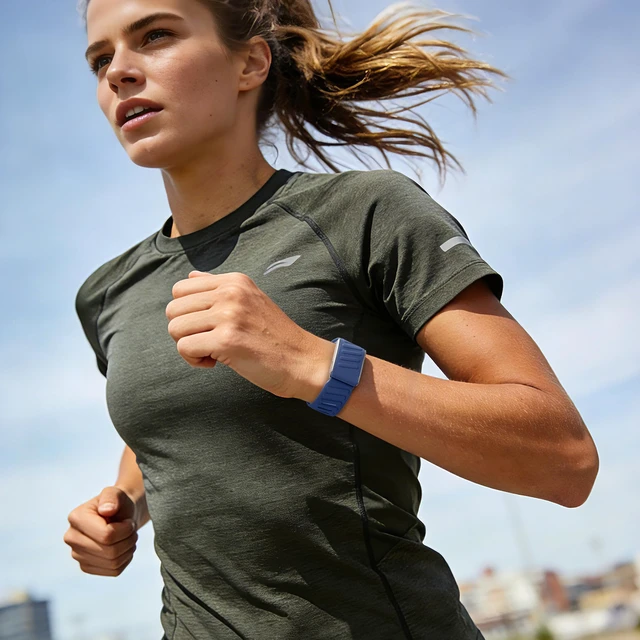 Alt view image 6 of 7 - Sport Band Compatible with Whoop 5.0 Bands One, Peak and Life/MG, Breathable Waterproof Silicone Adjustable Replacement Accessories Strap for Whoop Band 5.0 Fitness Activity Tracker, NavyBlue