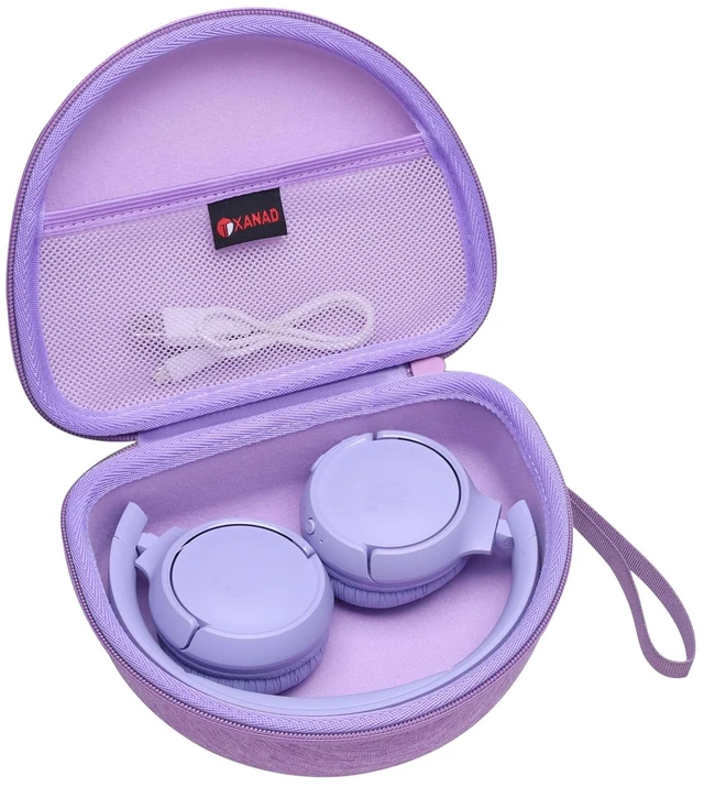 Main image of Hard Case for JBL Junior JR 470NC/460NC/320 Kids Headphones, Purple for iClever BTH12 HS19 BTH20 BTH22 BTH26/Candy Bila/Acer/JBL/MIDOLA/JoySpark/JLab/ADOOPE/Spiderman/EarFun/ Etc Kids Headphone