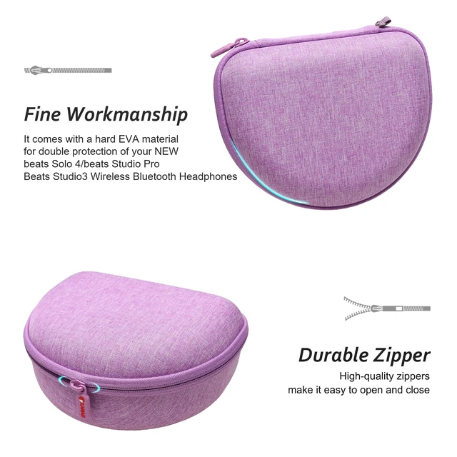 Alt view image 4 of 6 - Hard Case for JBL Junior JR 470NC/460NC/320 Kids Headphones, Purple for iClever BTH12 HS19 BTH20 BTH22 BTH26/Candy Bila/Acer/JBL/MIDOLA/JoySpark/JLab/ADOOPE/Spiderman/EarFun/ Etc Kids Headphone