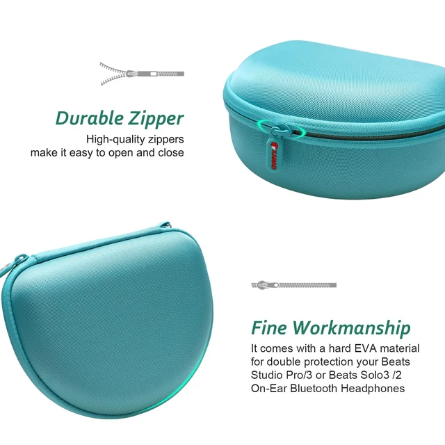 Alt view image 4 of 6 - Hard Case for JBL Junior JR 470NC/460NC/320 Kids Headphones, Green for iClever BTH12 HS19 BTH20 BTH22 BTH26/Candy Bila/Acer/JBL/MIDOLA/JoySpark/JLab/ADOOPE/Spiderman/EarFun/ Etc Kids Headphone