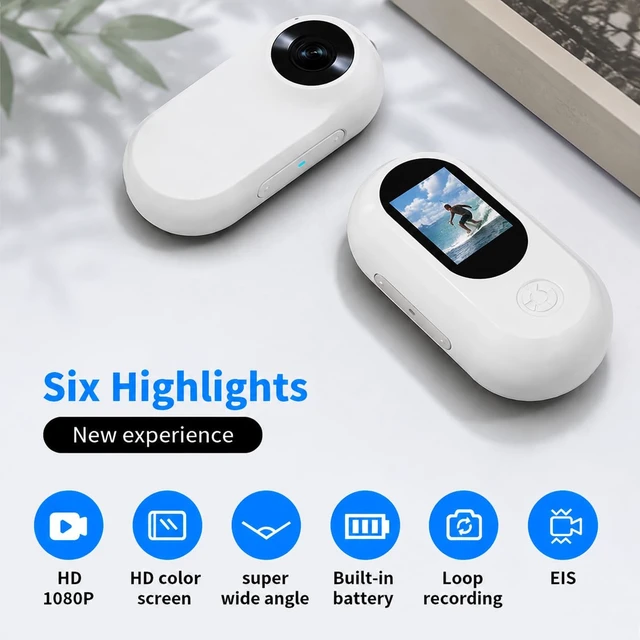 Alt view image 6 of 7 - HD 1080P Cat Camera Collar with Video Record Wireless Mini Sport cam,Small Action Cameras,Body Camera for Pet Supplies/Stuff,Outdoor/Inoor Birthday Gift No WiFi