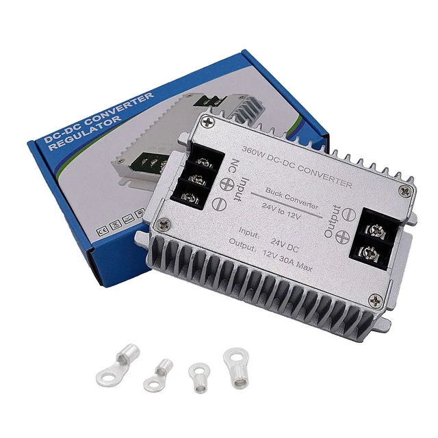 Alt view image 5 of 6 - DC to DC High Efficiency Voltage Converter 24V to 12V 30A 360W Buck Converter DIY Power Supply Step-Down Transformer