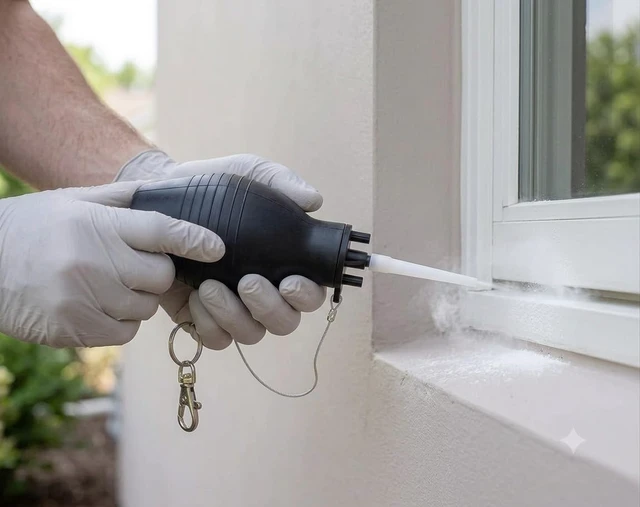 Alt view image 4 of 5 - Bulb Dust-R 1150, Natural Rubber Hand Duster Applicator For Dusts and Granules, Includes Application Tips, Extension Tube and Belt Clip