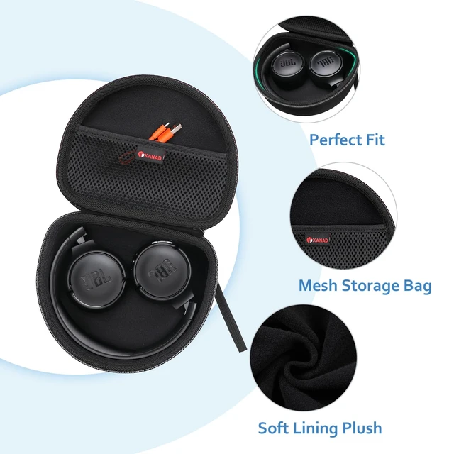Alt view image 2 of 7 - Hard Case for JBL Junior JR 470NC/460NC/320 Kids Headphones, Black for iClever BTH12 HS19 BTH20 BTH22 BTH26/Candy Bila/Acer/JBL/MIDOLA/JoySpark/JLab/ADOOPE/Spiderman/EarFun/ Etc Kids Headphone