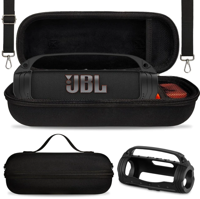 Main image of Silicone Cover and Carrying Case for JBL Flip 7 Portable Speaker Accessories for JBL Flip 7 Silicone Case with Handle and Shoulder Strap, Protective Cases for Flip 7 Speaker (Black)