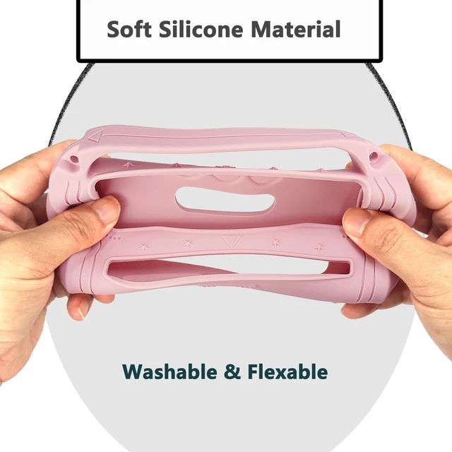 Alt view image 6 of 7 - Silicone Cover and Carrying Case for JBL Flip 7 Portable Speaker Accessories for JBL Flip 7 Silicone Case with Handle and Shoulder Strap, Protective Cases for Flip 7 Speaker (Pink)