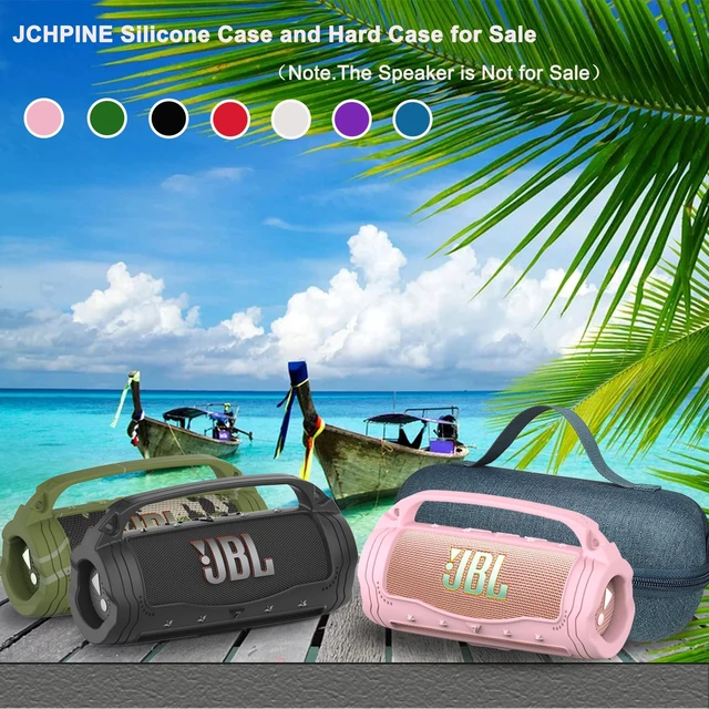 Alt view image 7 of 7 - Silicone Cover and Carrying Case for JBL Flip 7 Portable Speaker Accessories for JBL Flip 7 Silicone Case with Handle and Shoulder Strap, Protective Cases for Flip 7 Speaker (Pink)