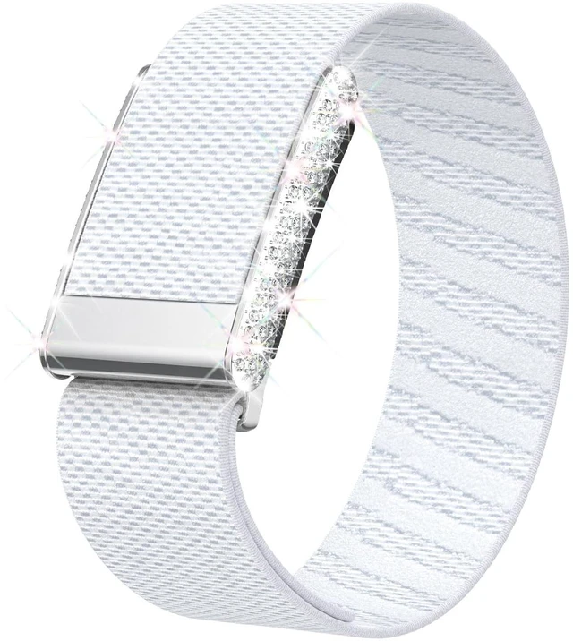 Main image of Diamond Nylon Sport Band Compatible for Whoop 5.0 Bands One Peak Breathable Adjustable Shiny Rhinestone Replacement Wristband Strap for Whoop Band 5.0,NOT Compatible for Life/MG or Whoop 4.0