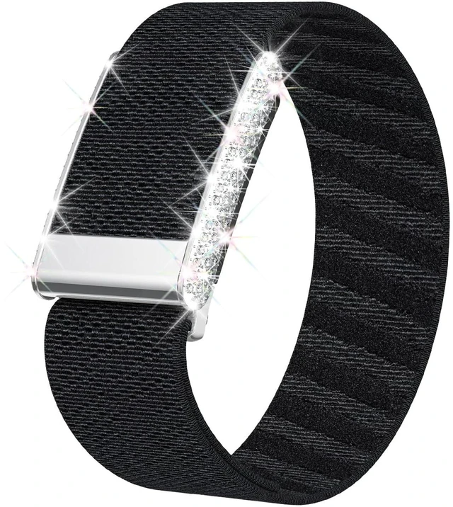 Main image of Diamond Nylon Sport Band Compatible for Whoop 5.0 Bands One Peak Breathable Adjustable Shiny Rhinestone Replacement Wristband Strap for Whoop Band 5.0,NOT Compatible for Life/MG or Whoop 4.0