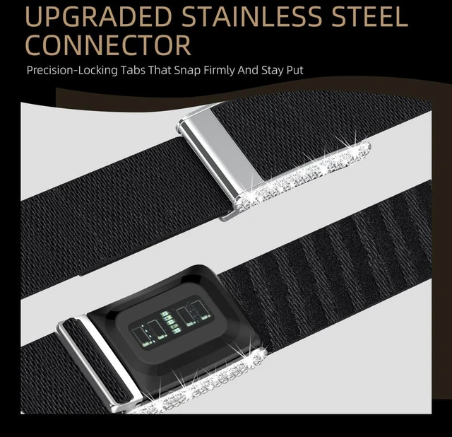 Alt view image 5 of 7 - Diamond Nylon Sport Band Compatible for Whoop 5.0 Bands One Peak Breathable Adjustable Shiny Rhinestone Replacement Wristband Strap for Whoop Band 5.0,NOT Compatible for Life/MG or Whoop 4.0