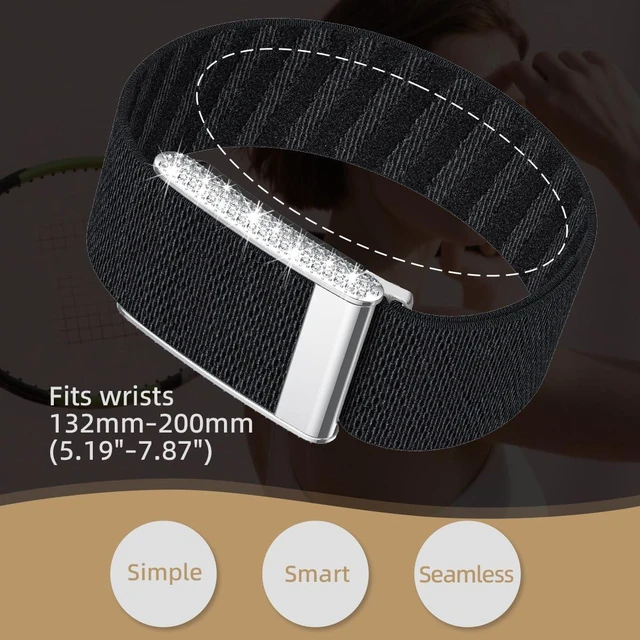 Alt view image 7 of 7 - Diamond Nylon Sport Band Compatible for Whoop 5.0 Bands One Peak Breathable Adjustable Shiny Rhinestone Replacement Wristband Strap for Whoop Band 5.0,NOT Compatible for Life/MG or Whoop 4.0