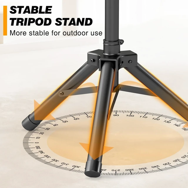 Alt view image 6 of 7 - Starlink Tripod Stand Mount for Gen 3, Standard 4, 4X, V3, 90° Tilt Adjustable Satellite Stand with 90° Tilt, Up to 50.4 Inch Height, Ground Nails, tool-free setup, folds for RV