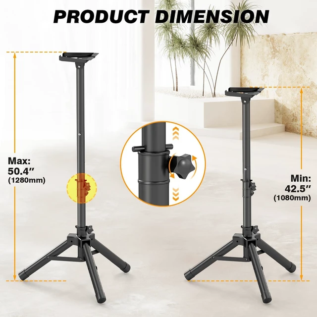 Alt view image 5 of 7 - Starlink Tripod Stand Mount for Gen 3, Standard 4, 4X, V3, 90° Tilt Adjustable Satellite Stand with 90° Tilt, Up to 50.4 Inch Height, Ground Nails, tool-free setup, folds for RV
