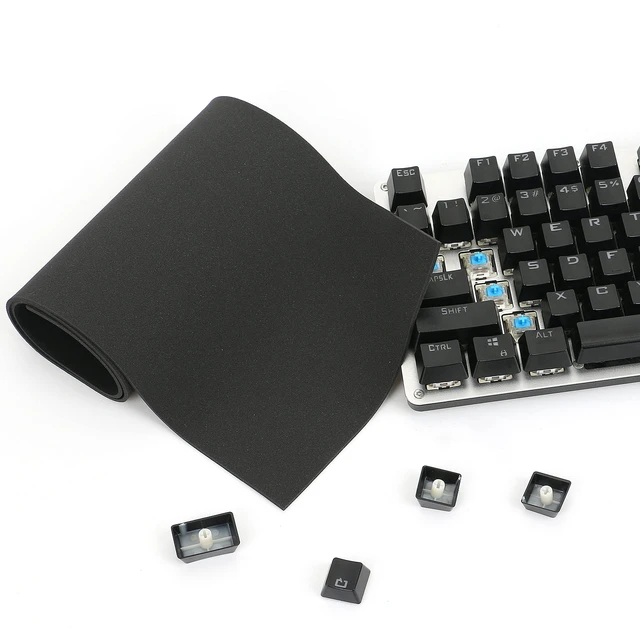 Alt view image 6 of 6 - Keyboard Foam, Sound Dampening Poron Foam for Keyboard Black (H 3mm) Keyboard Dampening Foam for Keyboard Case & Mechanical Keyboard Bottom Spacebar Dampeners Made of LE-20 Poron Keyboard Mat