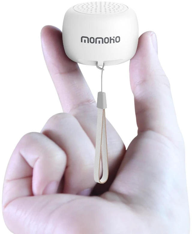 Main image of Mini Bluetooth Speaker, Tiny Speaker with Built-in Mic & TWS Pairing, Small Wireless Speaker for Indoor/Outdoor/Travel/Gifts (White)