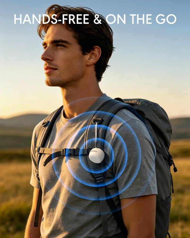 Alt view image 3 of 7 - Mini Bluetooth Speaker, Tiny Speaker with Built-in Mic & TWS Pairing, Small Wireless Speaker for Indoor/Outdoor/Travel/Gifts (White)
