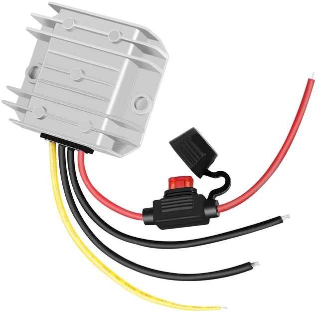 Main image of DC-DC 9OW 10A 9V Step-Down Converter 12V 24V to 9V Power Transformer Converter with Fuse, Waterproof Voltage Regulator