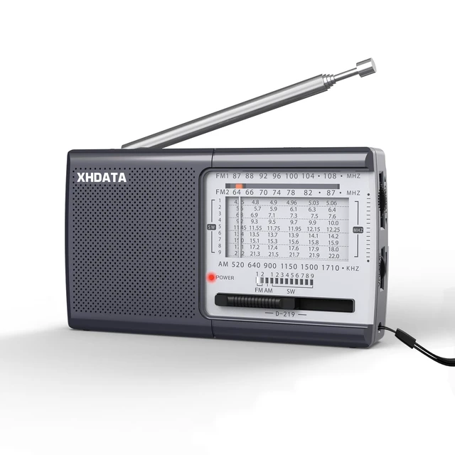 Main image of D219 Portable AM FM Radio, Battery Operated Transistor Radio Compact Battery Radio(AA) With Clear Speaker, Earphone Jack & Strong Reception For Seniors, Family & Outdoor Use