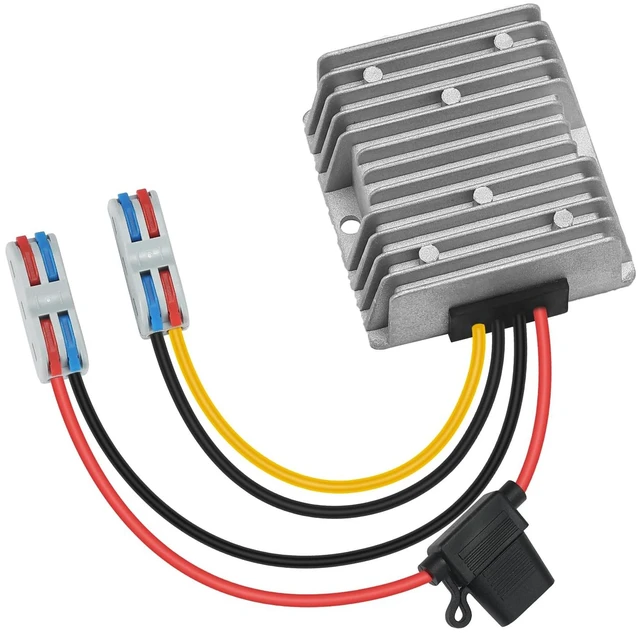 Main image of 30-90V to 24V 20A 480W DC-DC Buck Converter Voltage Regulator - Heavy Duty Step Down Power Supply for Golf Carts, Solar Systems, Industrial Equipment
