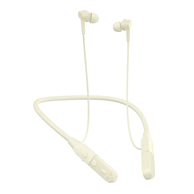 Main image of Neckband Bluetooth Earphones, Skin Color 25-Hour Long Playback