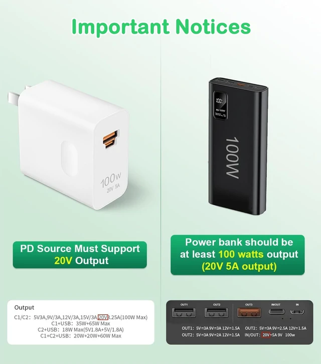 Alt view image 5 of 7 - Starlink Mini USB C to DC Power Cable 5M/16.4FT, 18AWG Waterproof Starlink Mini Cable with 5.5x2.1mm Connector, Works with 100W PD Power Source, Outdoor RV Camping Travel Accessories