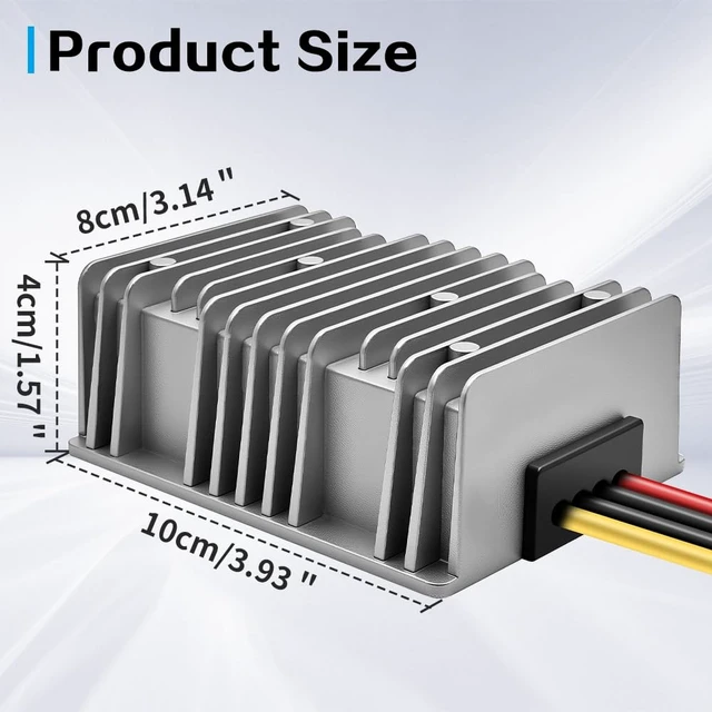 Alt view image 7 of 7 - DC/DC Converter 12V Step Up to 24V, Boost Converter 20A 480W Voltage Regulator, 24Volt Transformer, Power Supply Module Boost Transformer for Car Truck Vehicle Boat