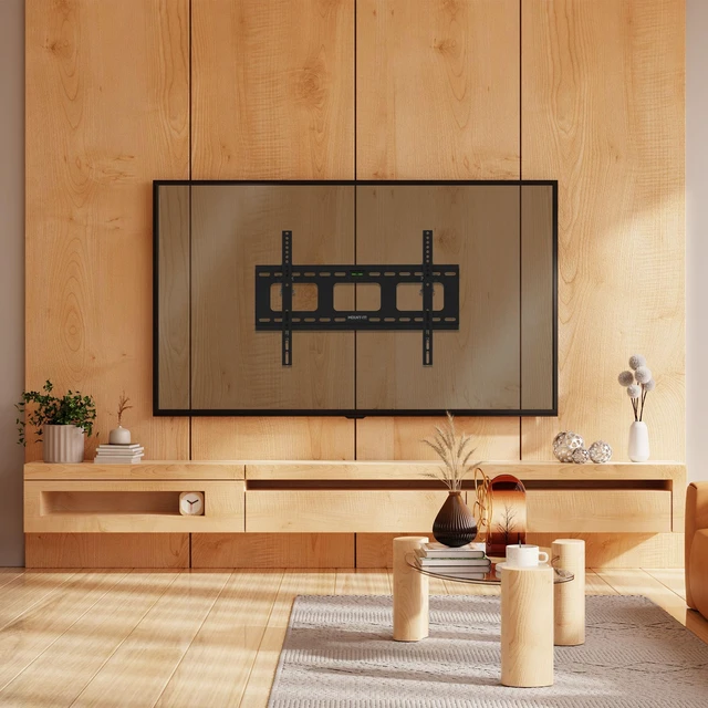 Alt view image 5 of 6 - Mount-It Low-Profile Tilting TV Wall Mount Bracket for 32-60 inch LCD, LED, OLED, 4K or Plasma Flat Screen TVs - 175 lbs Capacity, 1.5 Inch Profile, Max VESA 600x400 (MI-318B), Black, 60