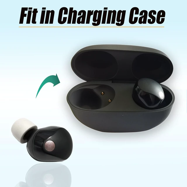Alt view image 4 of 6 - Memory Foam Replacement Earbuds Tips for Sony WF-1000XM5 with Filter Screen 3 Pairs Medium, Sport Anti-slip Earbuds Accessories for Sony Earbuds, Noise Isolating & Comfort Fit, Gray