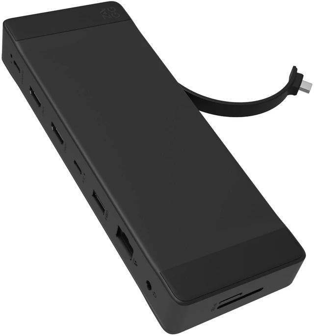 Main image of 9-Port Hub 2 USB-C, 2 HDMI (4K 60Hz), 1 USB-A (10Gbps) Ethernet, Audio Jack, SD & MicroSD Card Readers - Multi-Device Connectivity for iPadOS, ChromeOS, Android, Windows