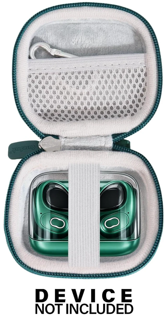 Alt view image 3 of 5 - Case for Aptkdoe Earbuds 75hrs 5.3 Headphone Sport, 2024 Earbuds Stereo Deep Bass Over Ear Bud with Earhooks, ENC Noise Cancelling Mic, IPX7 Waterproof Earphone (Dark Green)