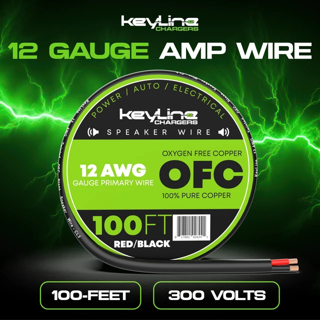 Alt view image 2 of 7 - 12 Gauge Speaker Wire - 100 Feet Black 12-2 AWG - CL3 CL2 Rated for Marine Wiring, Outdoor in Ground Burial & in Wall / 2 Conductors - OFC Oxygen-Free Copper, Black 100ft
